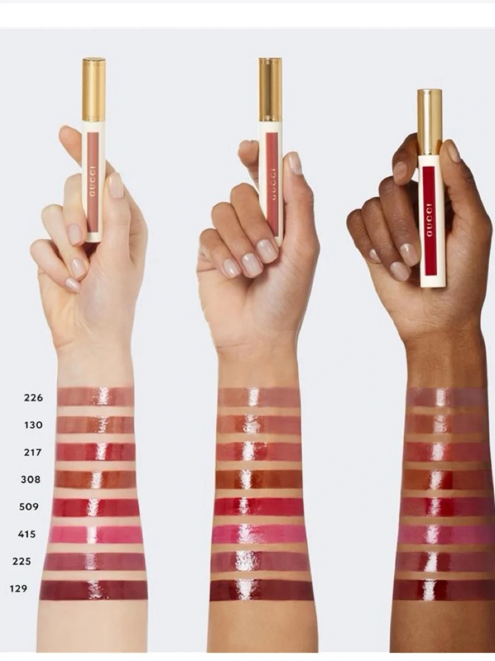1 GUCCI 217 Valeria Rose - Rosewood Lipstick Stain Oil-In-Water Hydrating Tint